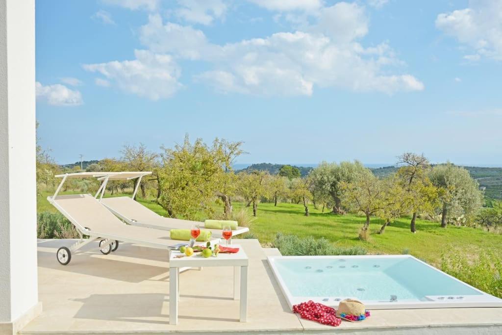 Villa Pettegola Tenuta Il Cavaliere Di Italia Noto- Vista Mare Mini Piscina Idromassaggio Esterno foto